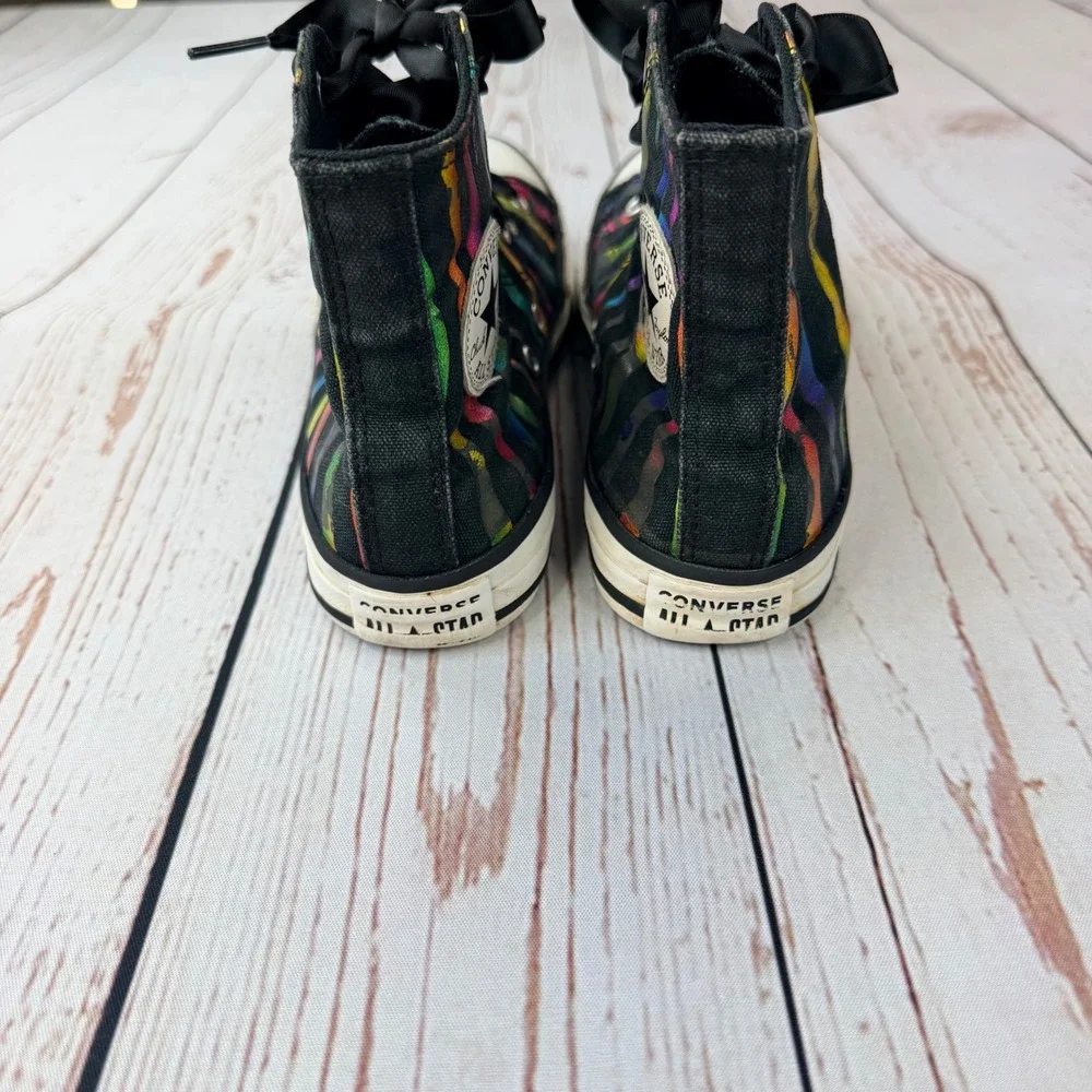 Converse Chuck Taylor All Star Rainbow Zebra Junior Shoes 667601F Size 2